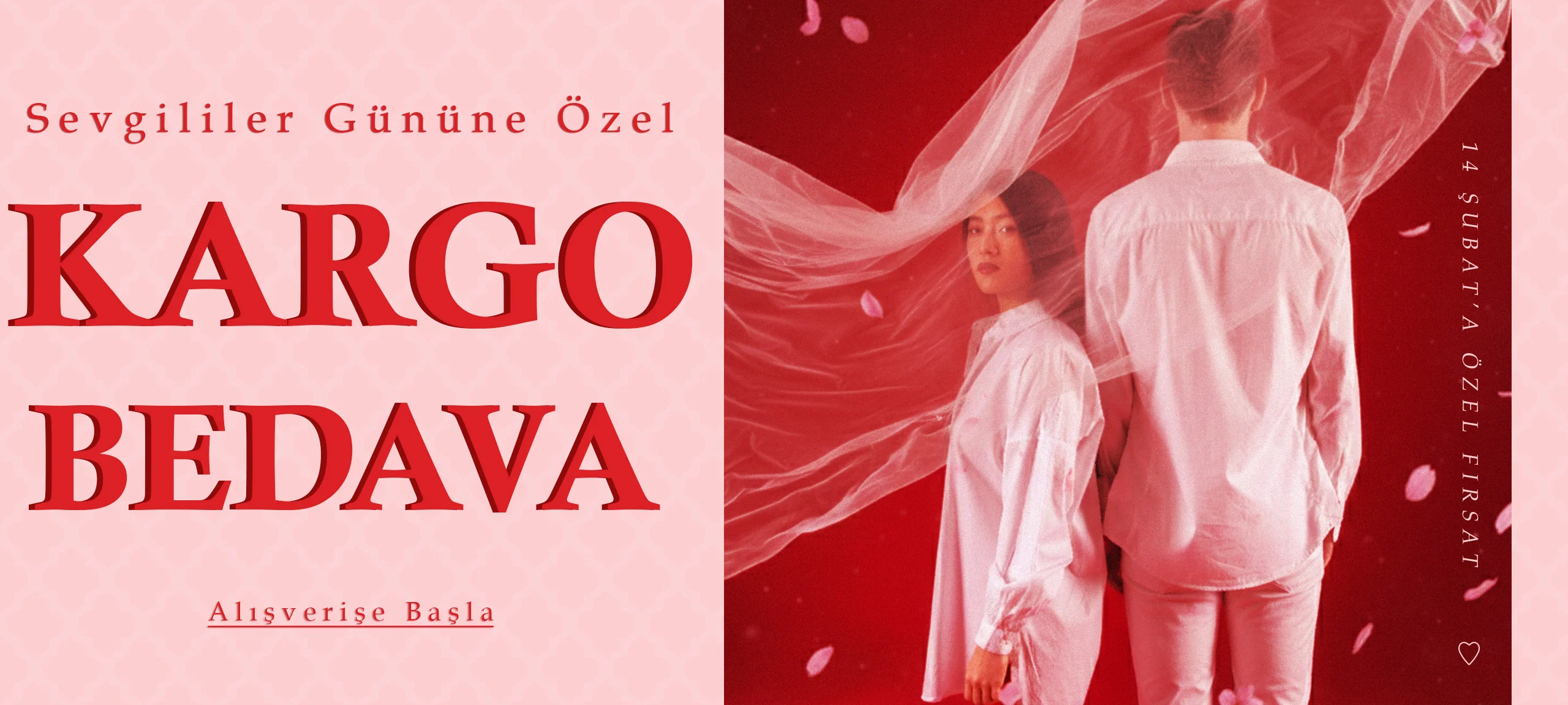 Sevgililer gününe özel kargo bedava