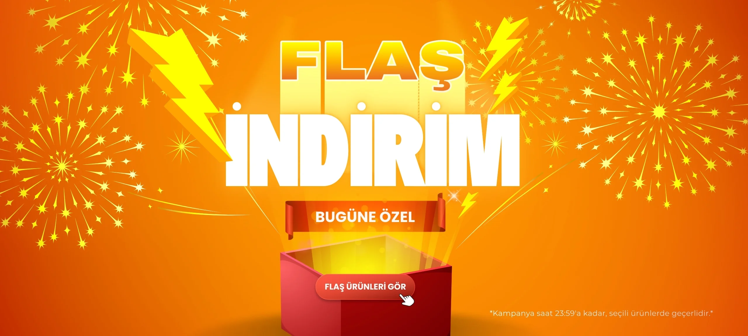 Bugüne özel flaş indirimler