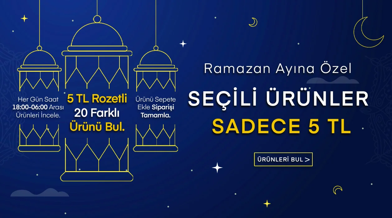 Seçili ürünler sadece 5 tl