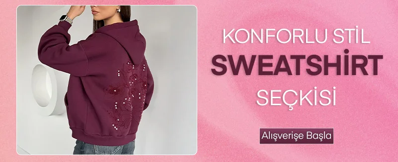 kadın sweatshirt
