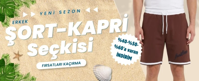 erkek şort kapri