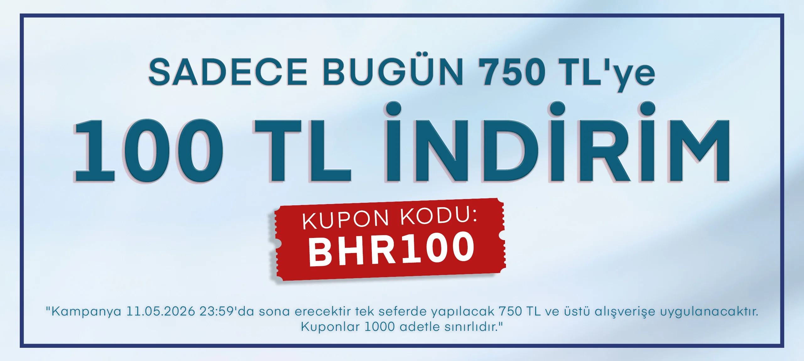 100 TL İndirim